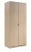 Kleiderschrank >LC-180< 2 Türen, Kleiderstange, Ablageboden, Eiche Dekor - 81x180x52 (BxHxT)