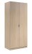 Kleiderschrank >LC-180< 2 Türen, Kleiderstange, Ablageboden, Eiche Dekor - 81x180x52 (BxHxT)