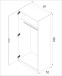 Kleiderschrank >LC-180< 2 Türen, Kleiderstange, Ablageboden, Weiß - 81x180x52 (BxHxT)