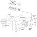 Hochbett >Cleo 1< Stauraum, Liegefl. 90x200, Weiss / Eiche Dekor - 241x116x90cm (LxBxH)