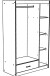 Jugendzimmer-Set >Most 76< in Dekor Weiss / Akazie Dekor, Liegefläche 160x200cm