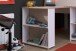 Kinderzimmer-Set >Lucas 11< 2-teilig, Weiss / Eiche Dekor, Hochbett mit Kleiderschrank