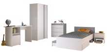 Jugendzimmer-Set >Pirouette 21< in Weiss mit...