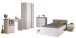 Jugendzimmer-Set >Pirouette 21< in Weiss mit drehbarem Elementen in Rosa / Grau