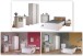 Jugendzimmer-Set >Pirouette 21< in Weiss mit drehbarem Elementen in Rosa / Grau