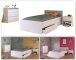 Jugendzimmer-Set >Pirouette 26< in Weiss mit drehbarem Elementen in Rosa / Grau