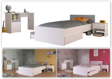 Jugendzimmer-Set >Pirouette 27< in Weiss mit...