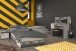 Jugendzimmer-Set >Fabric 15< in Esche Grau Dekor Loft - mit Deko Print