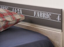 Jugendzimmer-Set >Fabric 22< in Esche Dekor Grau Loft - mit Deko Prin, Gaming LED Schreibtisch