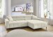 Wohnlandschaft >Stanislaw< elektr. Sitztiefenverstellung, feiner Cord creme - 256x100x180 (BxHxT)