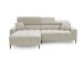 Wohnlandschaft >Stanislaw< elektr. Sitztiefenverstellung, Cord taupe - 256x100x180cm (BxHxT)