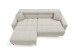 Wohnlandschaft >Stanislaw< elektr. Sitztiefenverstellung, Cord taupe - 256x100x180cm (BxHxT)
