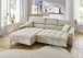 Wohnlandschaft >Stanislaw< elektr. Sitztiefenverstellung, Cord taupe - 256x100x180cm (BxHxT)