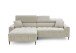 Wohnlandschaft >Stanislaw< elektr. Sitztiefenverstellung, Cord taupe - 256x100x180cm (BxHxT)