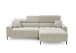 Wohnlandschaft >Stanislaw< elektr. Sitztiefenverstellung, Cord taupe - 256x100x180cm (BxHxT)