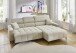 Wohnlandschaft >Stanislaw< elektr. Sitztiefenverstellung, Cord taupe - 256x100x180cm (BxHxT)
