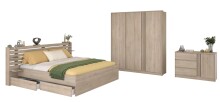 Schlafzimmer-Set >Escale 21< Bett 203x217cm,...