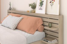 Schlafzimmer Set >Escale 23< Bett 203x217cm, Kleiderschrank, in Japanischer Eiche Nachbildung