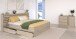 Schlafzimmer-Set >Escale 25< Bett 203x217cm, Kommode, in Japanische Eiche Nachbildung