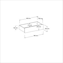 Jugendzimmer-Set >Sleep 41< 4-teilig, Bett, Schübe, Kleiderschrank, Kommode, in Weiß