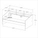 Jugendzimmer-Set >Sleep 41< 4-teilig, Bett, Schübe, Kleiderschrank, Kommode, in Weiß