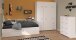 Jugendzimmer-Set >Sleep 41< 4-teilig, Bett, Schübe, Kleiderschrank, Kommode, in Weiß
