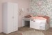Jugendzimmer-Set >Milky 14< 2-teilig, Bett, Kleiderschrank, in Weiss / Grey Loft