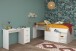 Jugendzimmer-Set >Milky 17< 2-teilig, Bett, Schreibtisch, in Weiss / Grey Loft