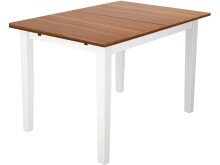 Küchentisch >Bård< in Weiß, Kiefer...