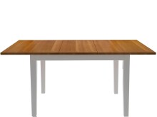 Küchentisch >Bård< in Weiß, Kiefer - 120x75x80cm (BxHxT)
