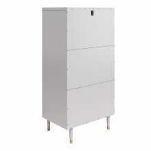 Kommode >Gudrun< in Grau - 70x141x46cm (BxHxT)
