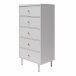 Kommode >Gudrun< in Grau - 70x141x46cm (BxHxT)