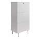 Kommode >Gudrun< in Grau - 70x141x46cm (BxHxT)