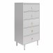 Kommode >Gudrun< in Grau - 70x141x46cm (BxHxT)