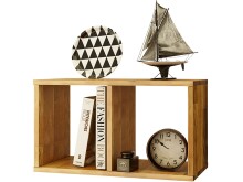 Bücherregal >Gunilla< in Natur, Eiche - 36x141x30cm (BxHxT)