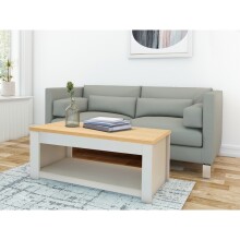 Couchtisch >Helmer< in Natur - 105x41x47cm (BxHxT)