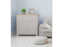 Kommode >Helmer< in Natur - 79x81x35cm (BxHxT)