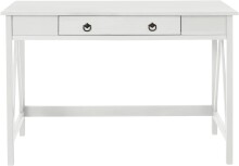 Schreibtisch >Yrsa< in Weiß, Kiefer - 117x77x51cm (BxHxT)