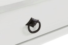 Schreibtisch >Yrsa< in Weiß, Kiefer - 117x77x51cm (BxHxT)