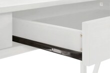 Schreibtisch >Yrsa< in Weiß, Kiefer - 117x77x51cm (BxHxT)