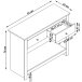 Konsolentisch >Helmer< in Natur - 97x76x35cm (BxHxT)