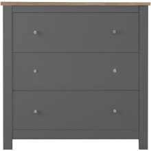 Kommode >Helmer< in Natur - 79x81x35cm (BxHxT)