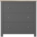 Kommode >Helmer< in Natur - 79x81x35cm (BxHxT)