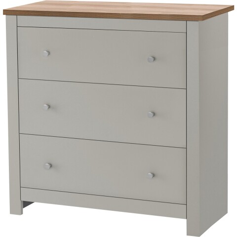 Kommode >Helmer< in Natur - 79x81x35cm (BxHxT)