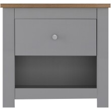 Nachtkommode >Helmer< in Natur - 45x46x35cm (BxHxT)