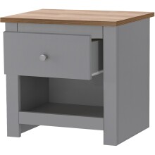 Nachtkommode >Helmer< in Natur - 45x46x35cm (BxHxT)