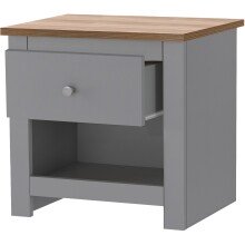 Nachtkommode >Helmer< in Natur - 45x46x35cm (BxHxT)