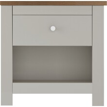 Nachtkommode >Helmer< in Natur - 45x46x35cm (BxHxT)