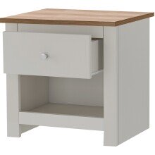 Nachtkommode >Helmer< in Natur - 45x46x35cm (BxHxT)