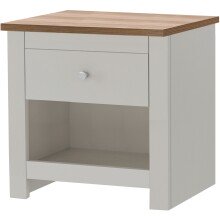 Nachtkommode >Helmer< in Natur - 45x46x35cm (BxHxT)